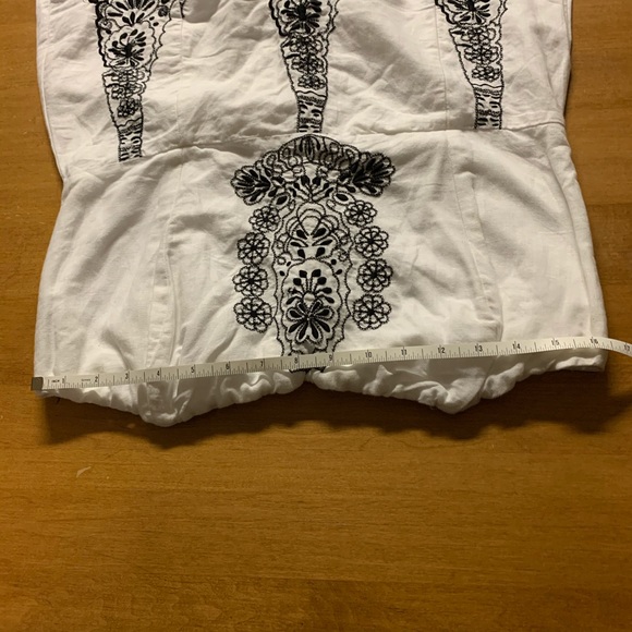 BANANA REPUBLIC white Strapless Dress size 14 - Picture 10 of 13